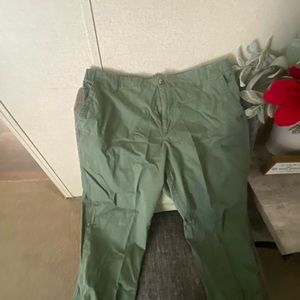 High waisted Green Chino Ankle pants size XL